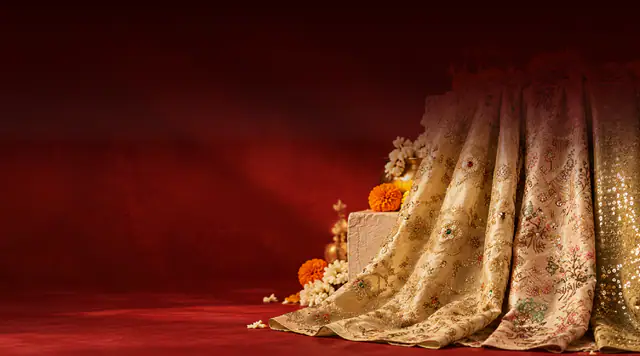Diwali fabrics from Saroj Ensemble
